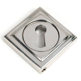 From The Anvil - Polished Marine SS (316) Round Escutcheon (Square) | Sku. 49871 | Trade Door Handles.
