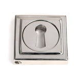 From The Anvil - Polished Marine SS (316) Round Escutcheon (Square) | Sku. 49871 | Trade Door Handles.