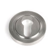 From The Anvil - Satin Marine SS (316) Round Euro Escutcheon (Plain) | Sku. 49872 | Trade Door Handles.