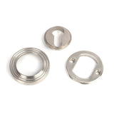 From The Anvil - Satin Marine SS (316) Round Euro Escutcheon (Beehive) | Sku. 49874 | Trade Door Handles.