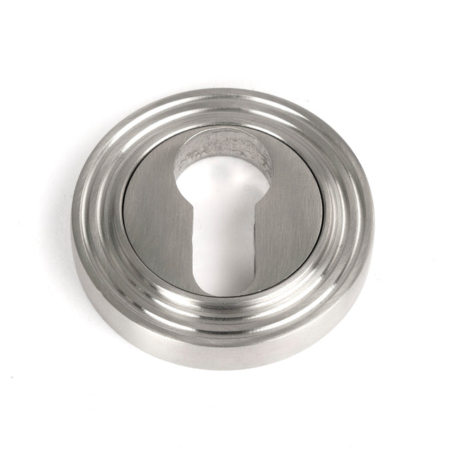 From The Anvil - Satin Marine SS (316) Round Euro Escutcheon (Beehive) | Sku. 49874 | Trade Door Handles.