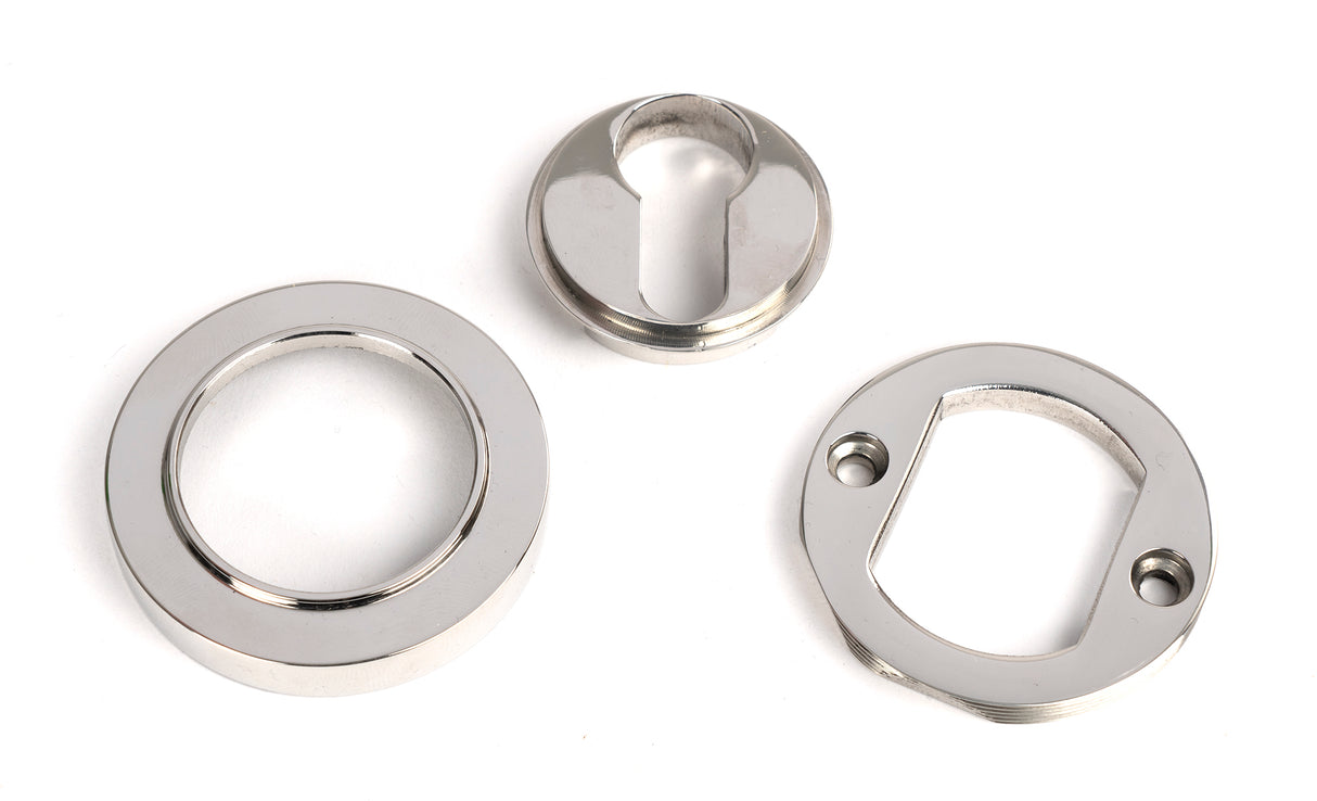 From The Anvil - Polished Marine SS (316) Round Euro Escutcheon (Plain) | Sku. 49876 | Trade Door Handles.