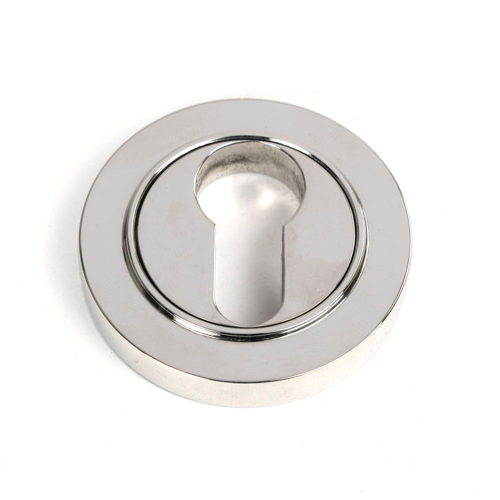 From The Anvil - Polished Marine SS (316) Round Euro Escutcheon (Plain) | Sku. 49876 | Trade Door Handles.