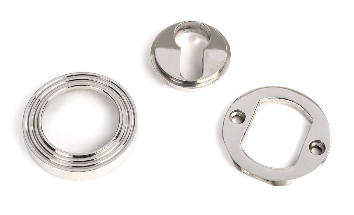 From The Anvil - Polished Marine SS (316) Round Euro Escutcheon (Beehive) | Sku. 49878 | Trade Door Handles.