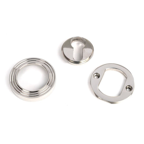 From The Anvil - Polished Marine SS (316) Round Euro Escutcheon (Beehive) | Sku. 49878 | Trade Door Handles.