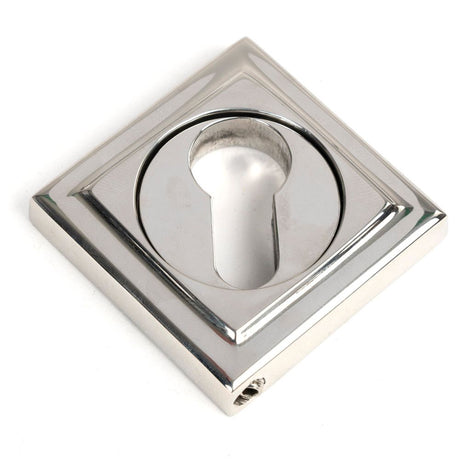 From The Anvil - Polished Marine SS (316) Round Euro Escutcheon (Square) | Sku. 49879 | Trade Door Handles.