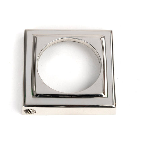 From The Anvil - Polished Marine SS (316) Round Euro Escutcheon (Square) | Sku. 49879 | Trade Door Handles.