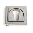 From The Anvil - Polished Marine SS (316) Round Euro Escutcheon (Square) | Sku. 49879 | Trade Door Handles.