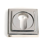 From The Anvil - Polished Marine SS (316) Round Euro Escutcheon (Square) | Sku. 49879 | Trade Door Handles.