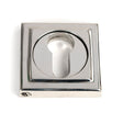 From The Anvil - Polished Marine SS (316) Round Euro Escutcheon (Square) | Sku. 49879 | Trade Door Handles.