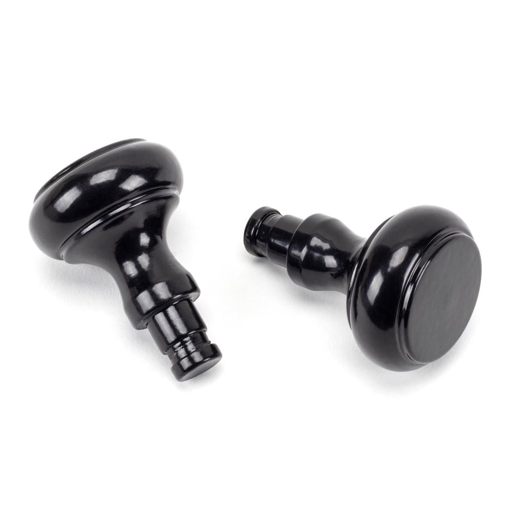 From The Anvil - Black Regency Curtain Finial (pair) | Sku. 49897 | Trade Door Handles.