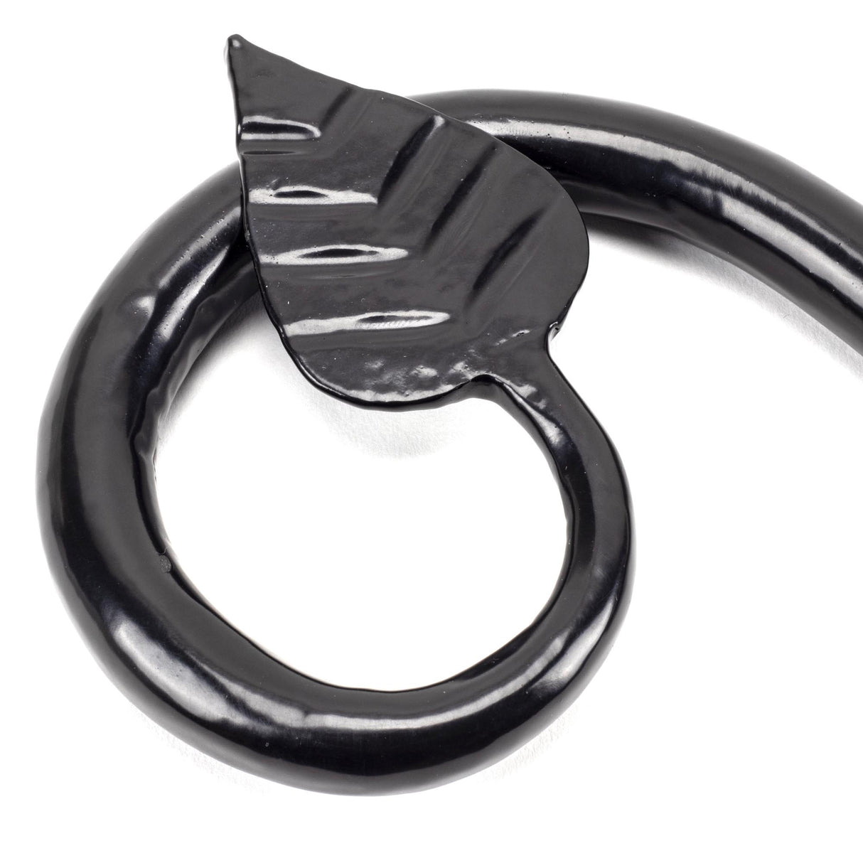 From The Anvil - Black Leaf Curtain Finial (pair) | Sku. 49900 | Trade Door Handles.