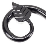 From The Anvil - Black Leaf Curtain Finial (pair) | Sku. 49900 | Trade Door Handles.