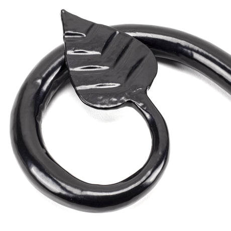 From The Anvil - Black Leaf Curtain Finial (pair) | Sku. 49900 | Trade Door Handles.