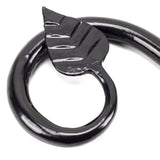 From The Anvil - Black Leaf Curtain Finial (pair) | Sku. 49900 | Trade Door Handles.