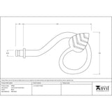 From The Anvil - Black Leaf Curtain Finial (pair) | Sku. 49900 | Trade Door Handles.