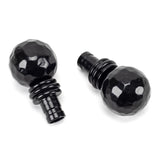 From The Anvil - Black Hammered Ball Curtain Finial (pair) | Sku. 49901 | Trade Door Handles.