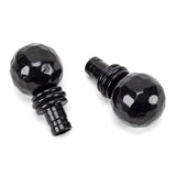 From The Anvil - Black Hammered Ball Curtain Finial (pair) | Sku. 49901 | Trade Door Handles.