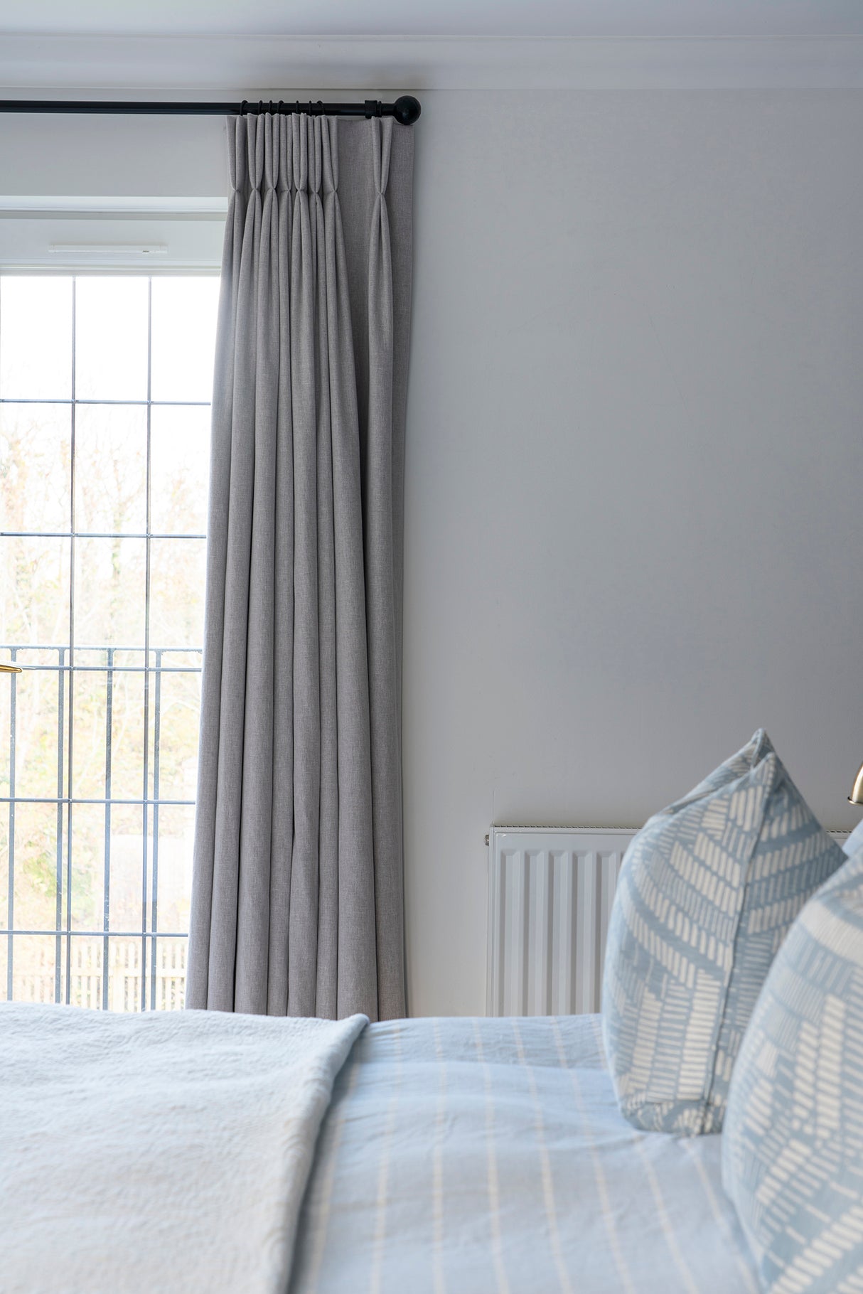 From The Anvil - Black Hammered Ball Curtain Finial (pair) | Sku. 49901 | Trade Door Handles.