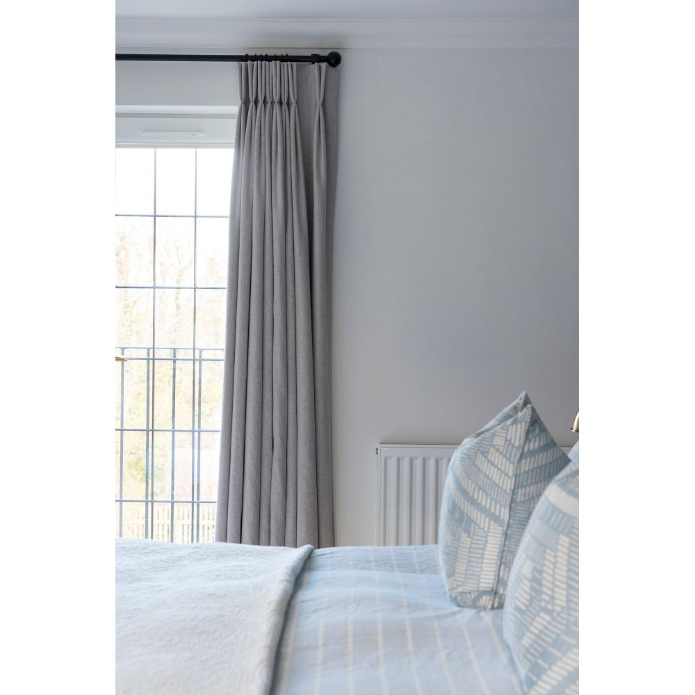 From The Anvil - Black Hammered Ball Curtain Finial (pair) | Sku. 49901 | Trade Door Handles.