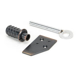 From The Anvil - Aged Bronze Key-Flush Sash Stop | Sku. 49916 | Trade Door Handles.