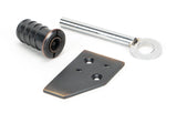 From The Anvil - Aged Bronze Key-Flush Sash Stop | Sku. 49916 | Trade Door Handles.