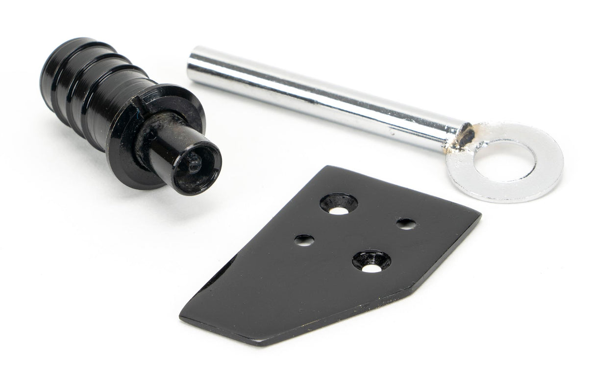 From The Anvil - Black Key-Flush Sash Stop | Sku. 49918 | Trade Door Handles.
