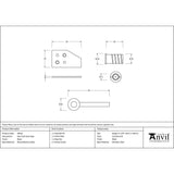 From The Anvil - Black Key-Flush Sash Stop | Sku. 49918 | Trade Door Handles.