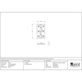 From The Anvil - Polished Bronze 2" Butt Hinge (pair) | Sku. 49922 | Trade Door Handles.