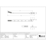 From The Anvil - Polished Marine SS (316) 12" Brompton Stay | Sku. 49940 | Trade Door Handles.