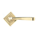 From The Anvil - Aged Brass Avon Round Lever on Rose Set (Square) - Unsprung | Sku. 49948 | Trade Door Handles.
