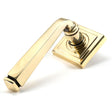 From The Anvil - Aged Brass Avon Round Lever on Rose Set (Square) - Unsprung | Sku. 49948 | Trade Door Handles.