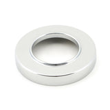 From The Anvil - Polished Chrome Avon Round Lever on Rose Set (Plain) - Unsprung | Sku. 49949 | Trade Door Handles.