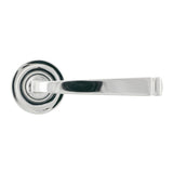 From The Anvil - Polished Chrome Avon Round Lever on Rose Set (Art Deco) - Unsprung | Sku. 49950 | Trade Door Handles.