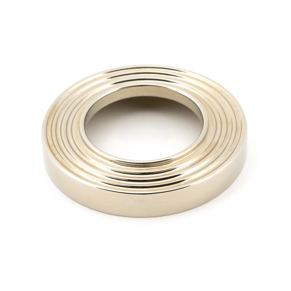 From The Anvil - Polished Nickel Avon Round Lever on Rose Set (Beehive) - Unsprung | Sku. 49955 | Trade Door Handles.