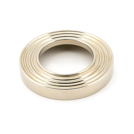 From The Anvil - Polished Nickel Avon Round Lever on Rose Set (Beehive) - Unsprung | Sku. 49955 | Trade Door Handles.