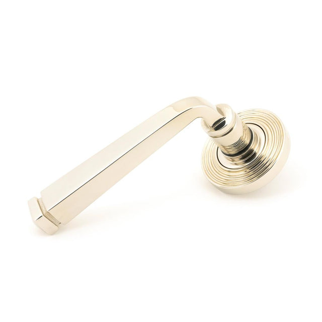 From The Anvil - Polished Nickel Avon Round Lever on Rose Set (Beehive) - Unsprung | Sku. 49955 | Trade Door Handles.