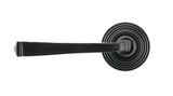 From The Anvil - Black Avon Round Lever on Rose Set (Beehive) - Unsprung | Sku. 49959 | Trade Door Handles.