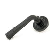 From The Anvil - Black Avon Round Lever on Rose Set (Beehive) - Unsprung | Sku. 49959 | Trade Door Handles.