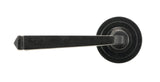 From The Anvil - External Beeswax Avon Round Lever on Rose Set (Art Deco) - Unsprung | Sku. 49962 | Trade Door Handles.