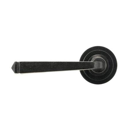 From The Anvil - External Beeswax Avon Round Lever on Rose Set (Art Deco) - Unsprung | Sku. 49962 | Trade Door Handles.