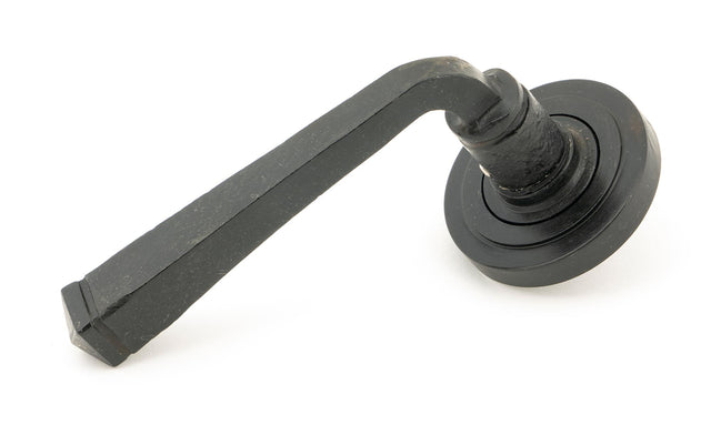 From The Anvil - External Beeswax Avon Round Lever on Rose Set (Art Deco) - Unsprung | Sku. 49962 | Trade Door Handles.