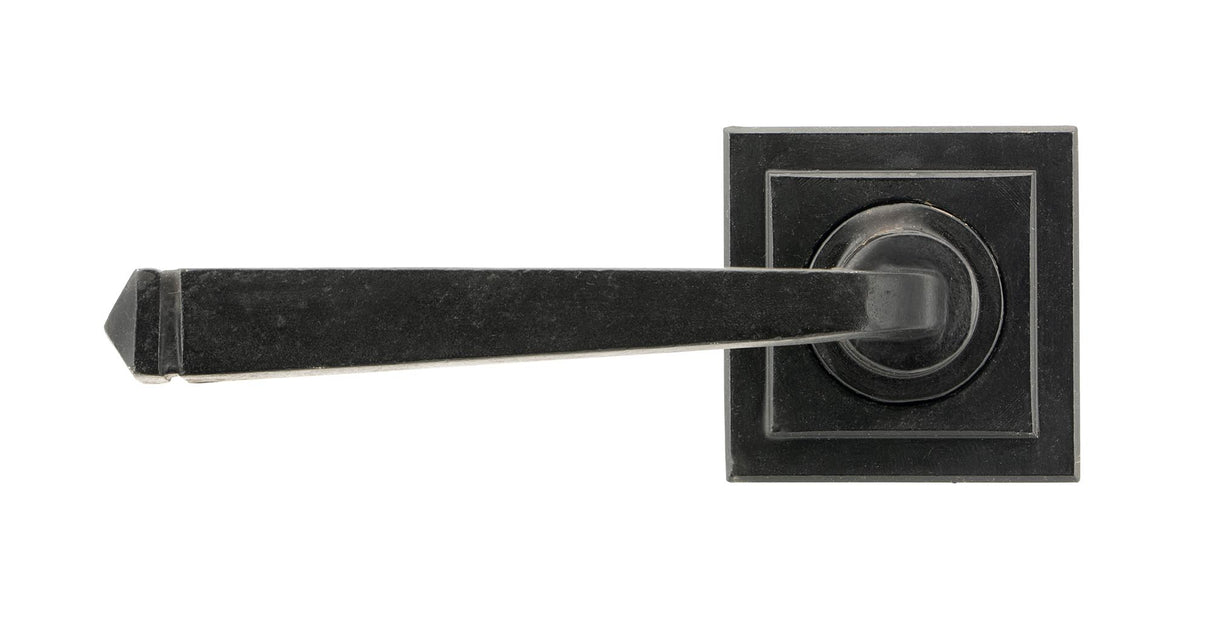 From The Anvil - External Beeswax Avon Round Lever on Rose Set (Square) - Unsprung | Sku. 49964 | Trade Door Handles.