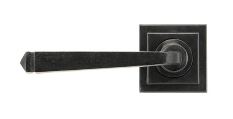 From The Anvil - External Beeswax Avon Round Lever on Rose Set (Square) - Unsprung | Sku. 49964 | Trade Door Handles.