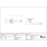 From The Anvil - Pewter Avon Round Lever on Rose Set (Plain) - Unsprung | Sku. 49965 | Trade Door Handles.