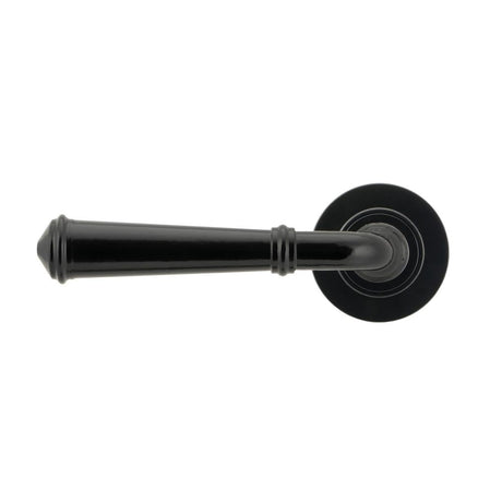 From The Anvil - Black Regency Lever on Rose Set (Plain) - Unsprung | Sku. 49969 | Trade Door Handles.