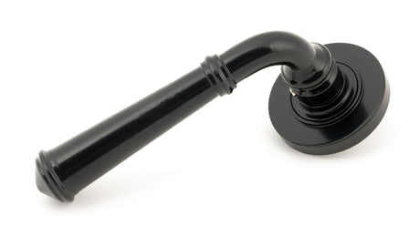 From The Anvil - Black Regency Lever on Rose Set (Plain) - Unsprung | Sku. 49969 | Trade Door Handles.