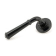 From The Anvil - Black Regency Lever on Rose Set (Plain) - Unsprung | Sku. 49969 | Trade Door Handles.