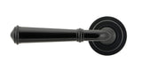 From The Anvil - Black Regency Lever on Rose Set (Art Deco) - Unsprung | Sku. 49970 | Trade Door Handles.