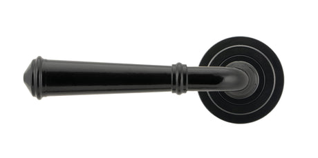 From The Anvil - Black Regency Lever on Rose Set (Art Deco) - Unsprung | Sku. 49970 | Trade Door Handles.